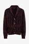 RC Animalier Print Wool Blend Cardigan RC Animalier Print Wool Blend Cardigan RED/BLACK ROM90F-MSS30