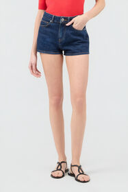 RC Jeans Shorts Blue With Crystal Monogram RC BLUE SOJ20Q-DL011
