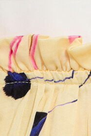 JU Floral cotton dress MILKY WHITE/YELLOW VJT102-JD001