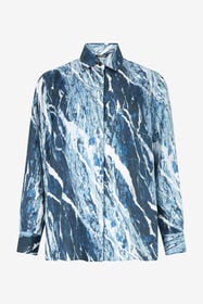RC Marble-Print Shirt RC Marble-Print Shirt Dark blue UKT704-4QN22