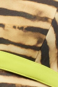 JC Crop Top Con Stampa Tiger Skin Marrone chiaro UFT159-UF225