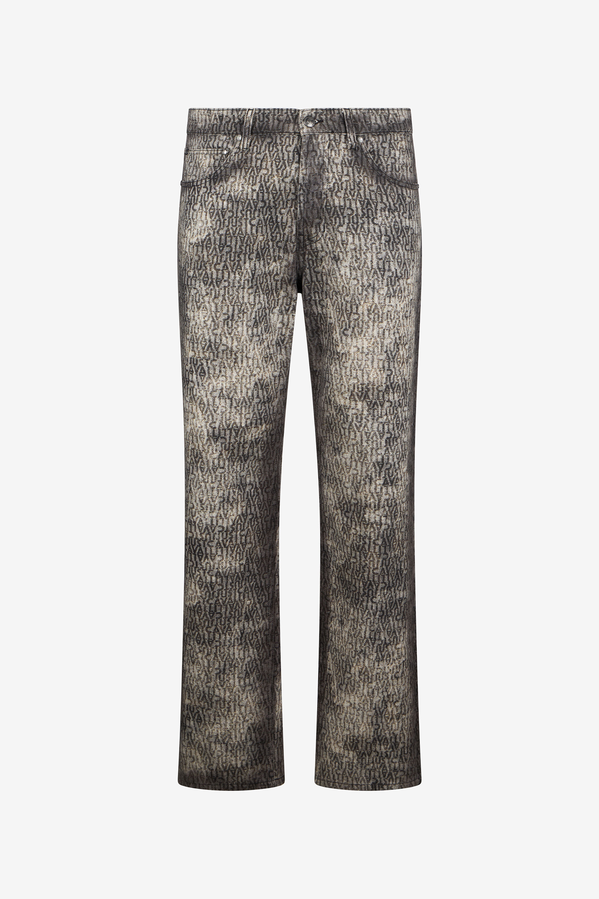 JC All-Over Logo Print Jeans BLACK VFJ009-VF028