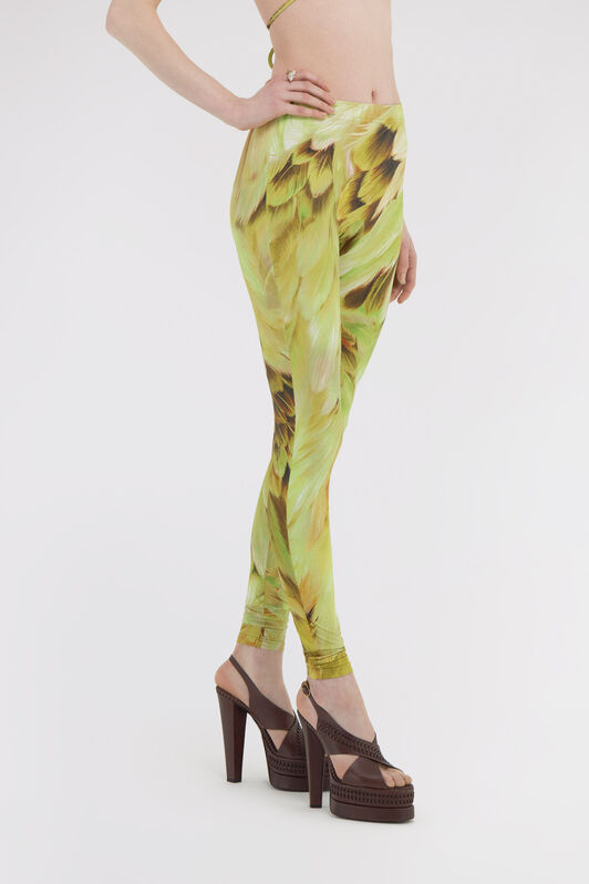 RC Plumage print Leggings RC Plumage print Leggings Light green SWT20A-LNL71