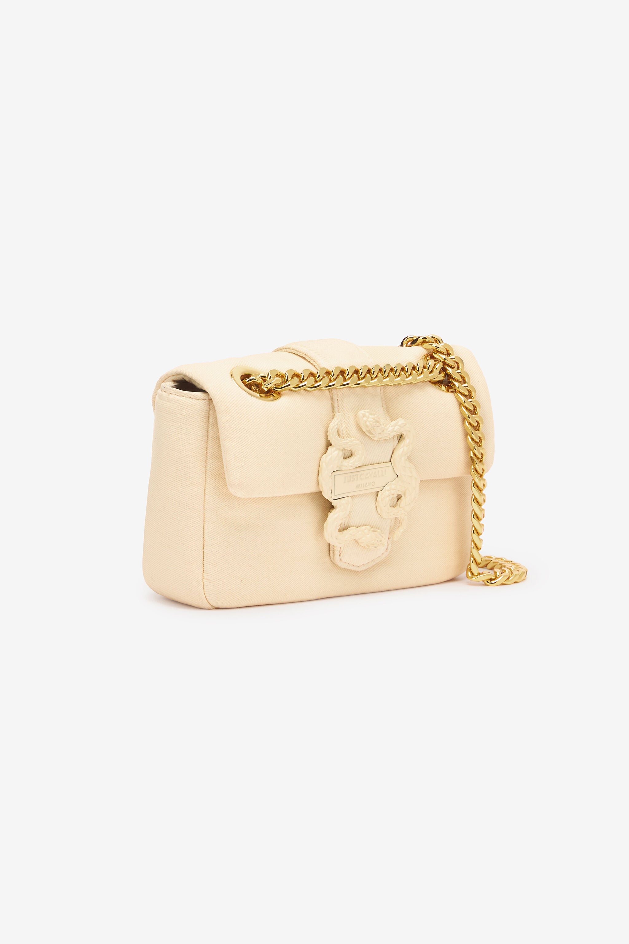 JC Small Crossbody Bag With Mirror Snake Ivory UFB056-UF425