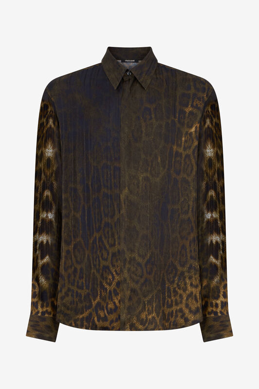 RC Camisa con Estampado Jaguar DARK GREEN/BLACK XNT712-4QR30