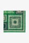 RC Silk Shawl with Zebra Pattern and Logo RC Silk Shawl with Zebra Pattern and Logo Green TALR31-IR048