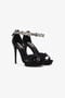 RC Panther-head high-heel sandals RC Panther-head high-heel sandals Black OQS032-PCS01