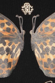 JU Printed butterfly dress BLACK/NATURAL VJT10M-JD001