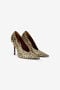 RC Escarpins à imprimé animal en cuir avec détail serpent NATURAL WKS009-PZS02