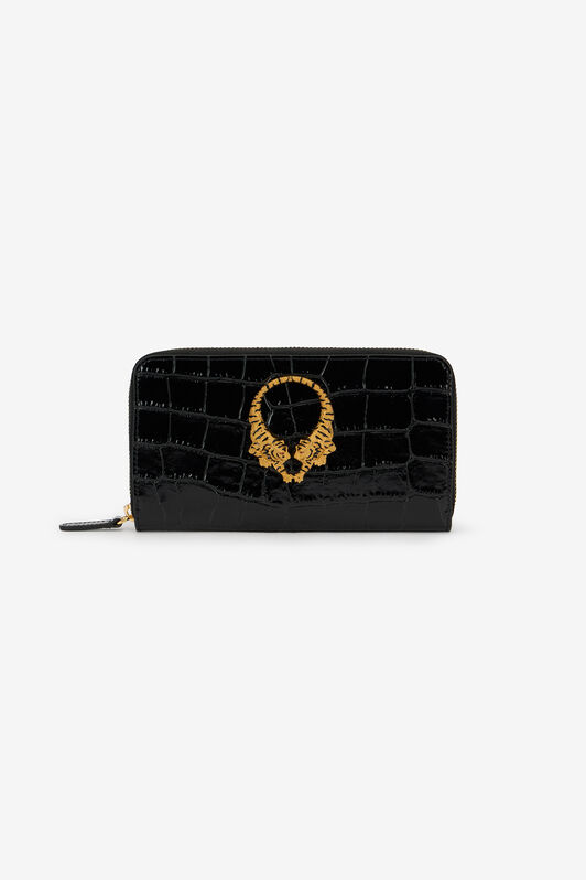 RC Roar Leather Wallet With Zip BLACK WKA006-PZ975