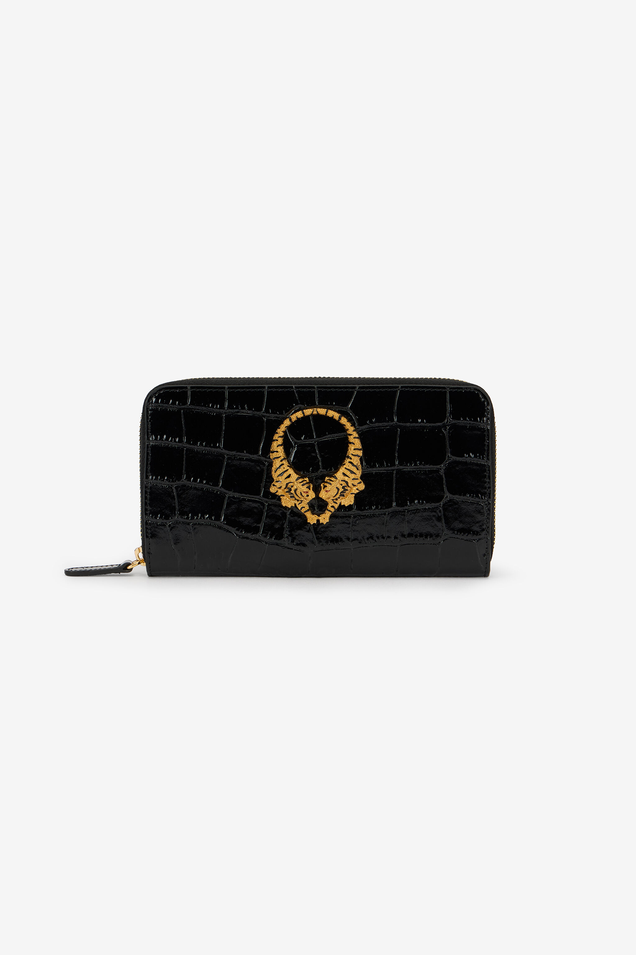 RC Roar Leather Wallet With Zip BLACK WKA006-PZ975