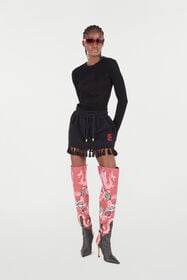 RC Micro-Openwork Sweater With Dragon RC Micro-Openwork Sweater With Dragon Black VQM619-MO010