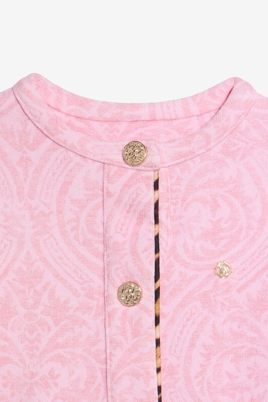 JU Pink Cotton Sweatshirt JU Pink Cotton Sweatshirt BABY ROSE VJT692-5OP28