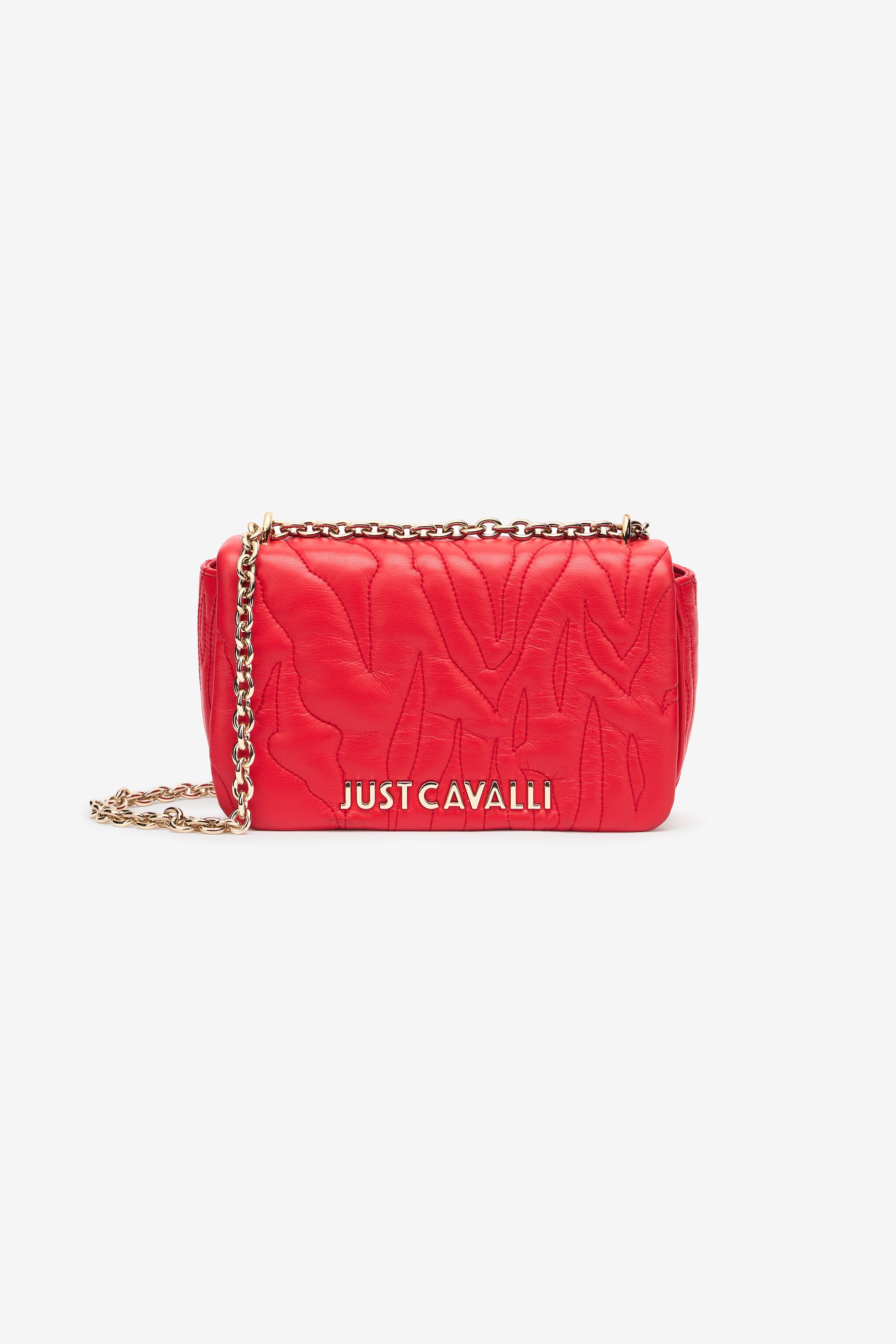 JC Top-Stitched Crossbody Bag With Logo JC Top-Stitched Crossbody Bag With Logo Red UFB068-UF437