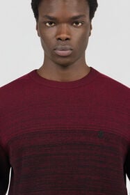 RC Burgundy Dégradé Cotton Sweater RED/BLACK SOM60A-MG001