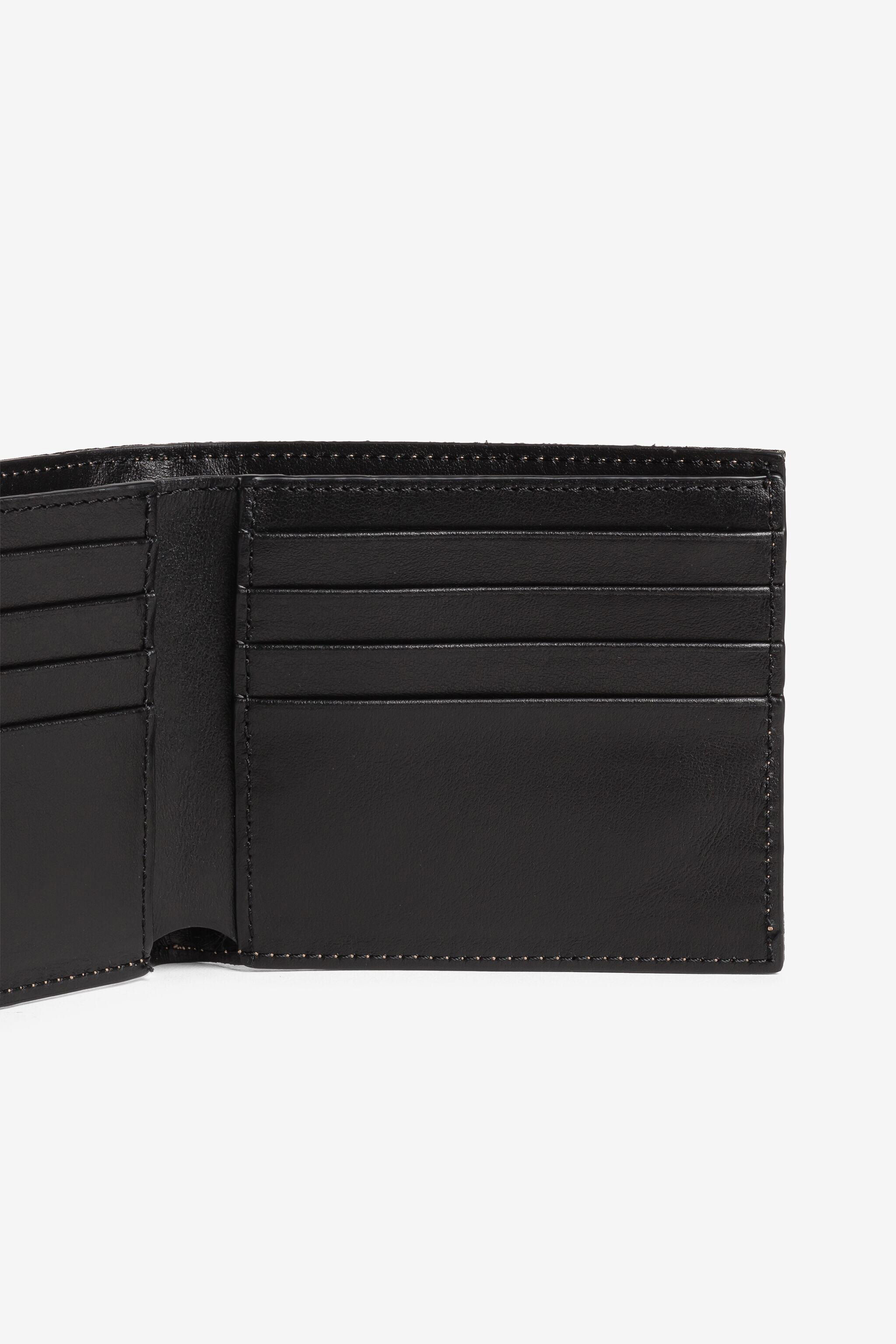 RC Animal-print logo bi-fold wallet RC Animal-print logo bi-fold wallet Black QRA003-3F000