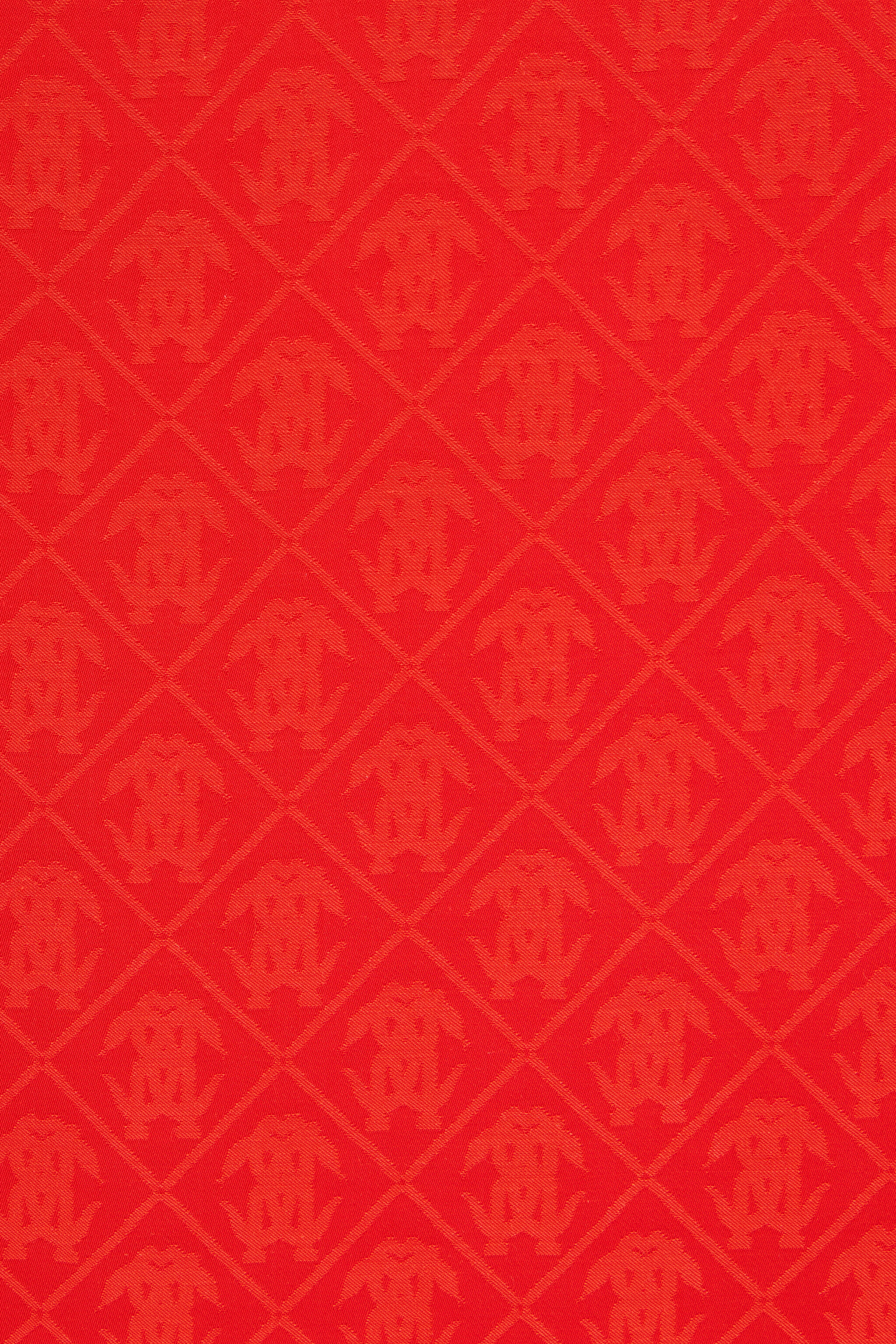 RC Monogram Print Stole RC Monogram Print Stole CORAL RED WQI001-RK010