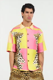 RC Cavalli Pop Print Silk Shirt MULTICOLOR WNT760-4QR33