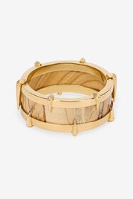 RC Bracelet Doré Avec Pierre Semi-Précieuse Et Clous L.GOLD/YELLOW TWG003-AM002