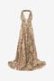 RC Robe En Soie Imprimé Jaguar Roses RC Robe En Soie Imprimé Jaguar Roses NATURAL XQT158-HNT24