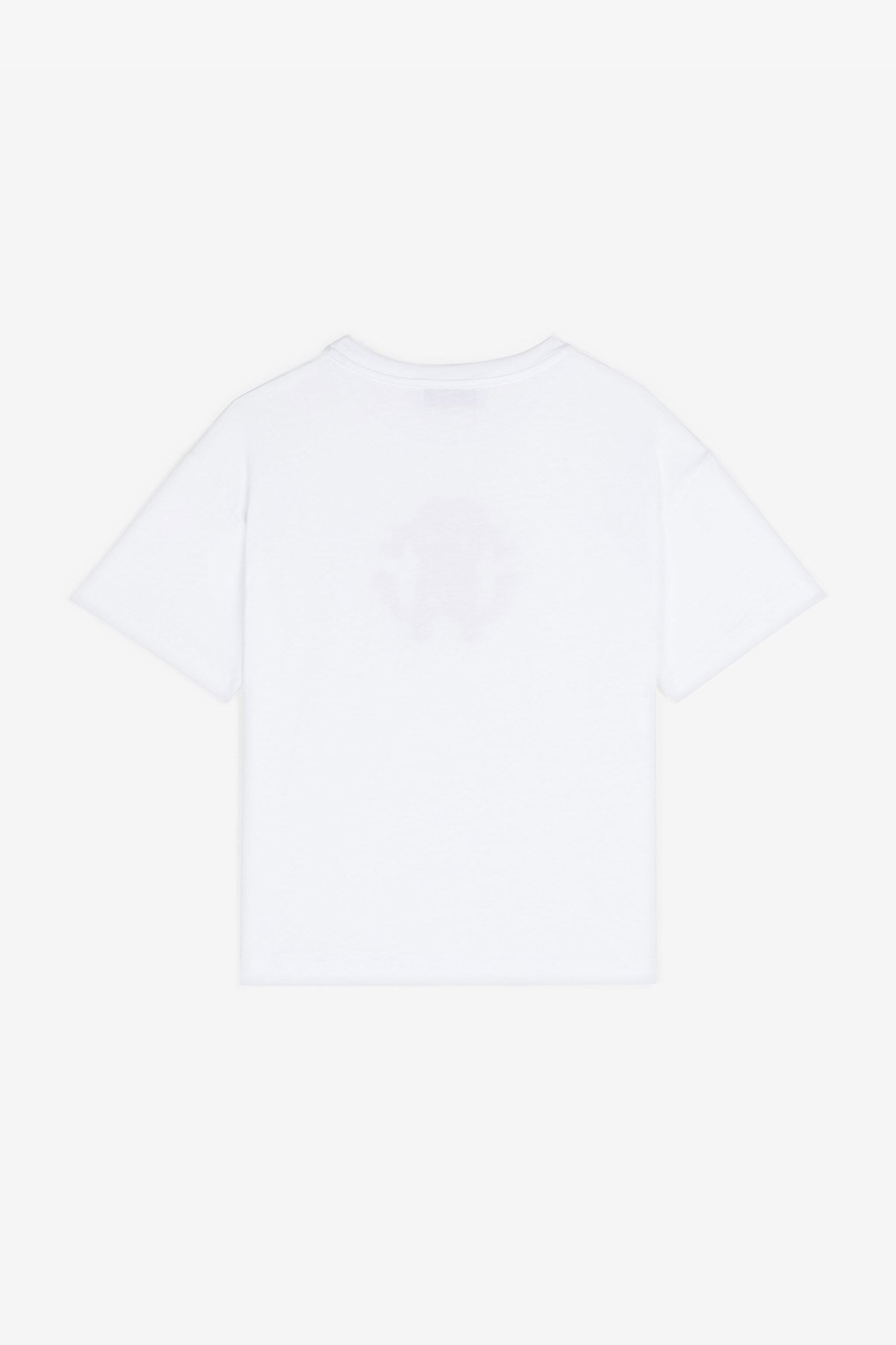 JU T-shirt en coton à broderie RC Monogram JU T-shirt en coton à broderie RC Monogram Blanc RJT635-JD001