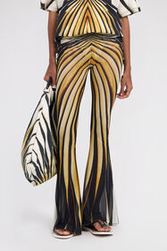 RC Ray Of Gold Print Trousers Gold TKT204-6HM33