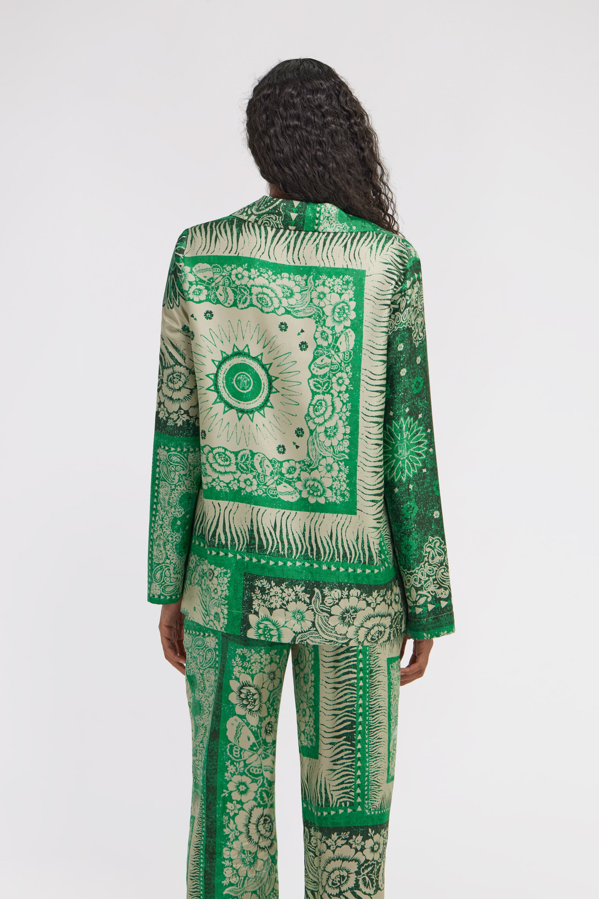 RC Bandana Print Shirt Green TKT422-4QN05
