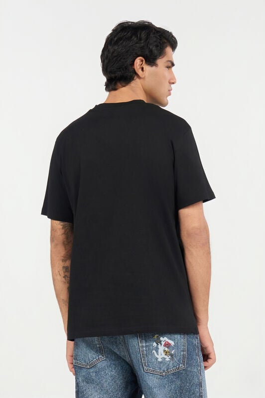 RC Schwarzes T-Shirt mit Monogram RC RC Schwarzes T-Shirt mit Monogram RC BLACK QOT60D-JD060