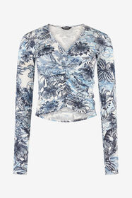JC Top Mit Print Jungle Hellblau UFT137-UF191