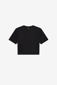 JC T-Shirt with Rhinestone Logo BLACK XFT61H-JD001