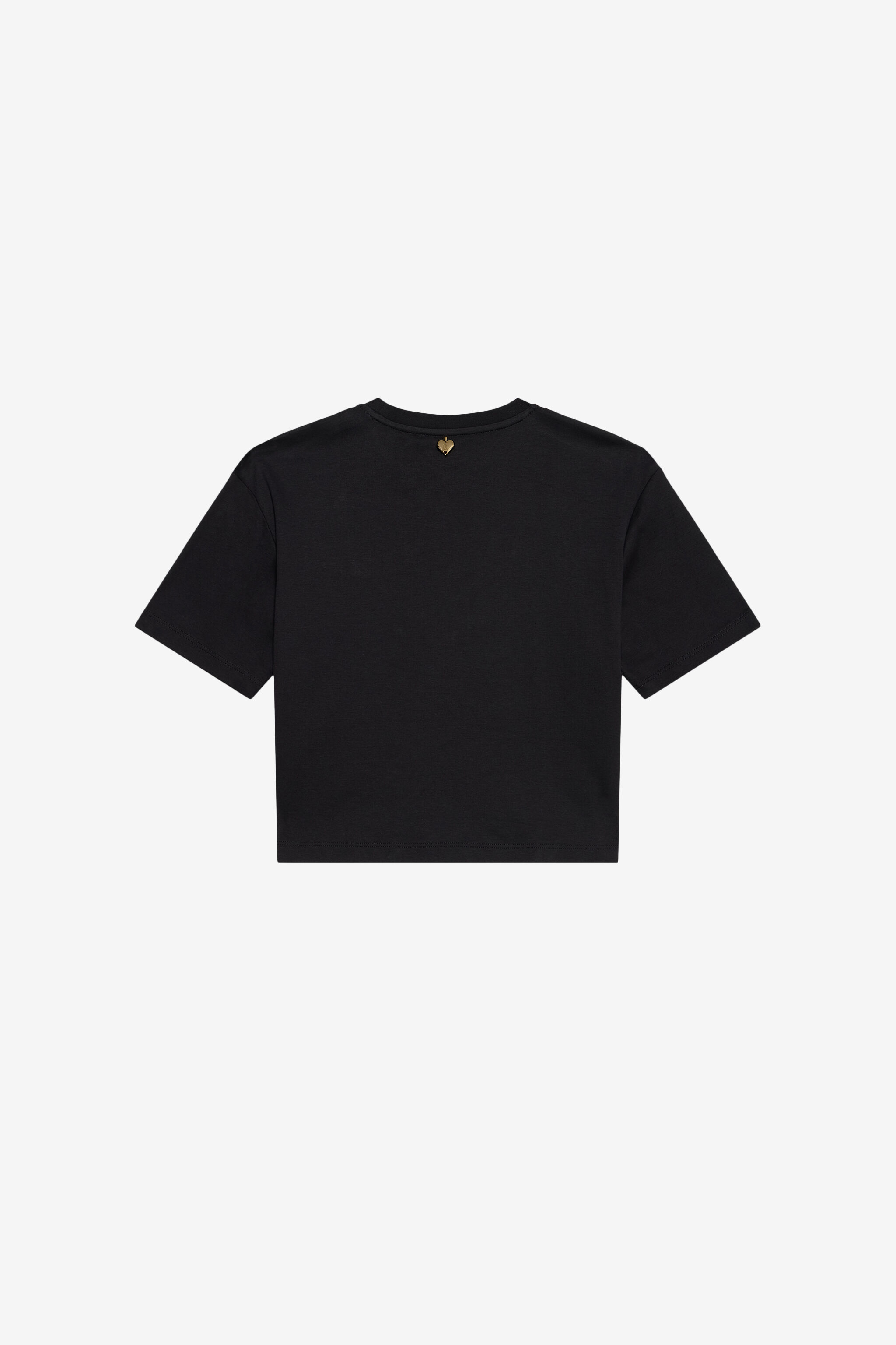 JC T-Shirt with Rhinestone Logo JC T-Shirt with Rhinestone Logo BLACK XFT61H-JD001