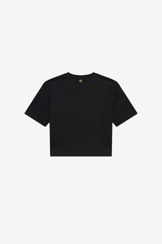 JC T-Shirt with Rhinestone Logo JC T-Shirt with Rhinestone Logo BLACK XFT61H-JD001