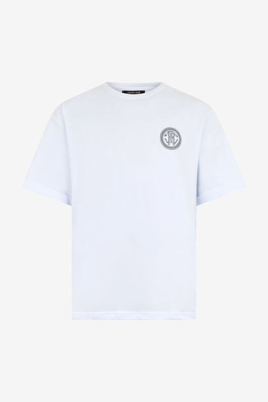 RC White T-Shirt with RC Monogram WHITE QOT62B-JD060