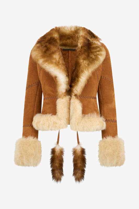 RC Giacca In Suede E Shearling RC Giacca In Suede E Shearling BROWN XQP401-ZC020