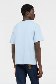 RC Hellblaues T-Shirt mit gesticktem Logo BLUE SKY SOT60D-JD001