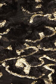 RC Silk Scarf With Pattern Black/Gold UALR03-IR103