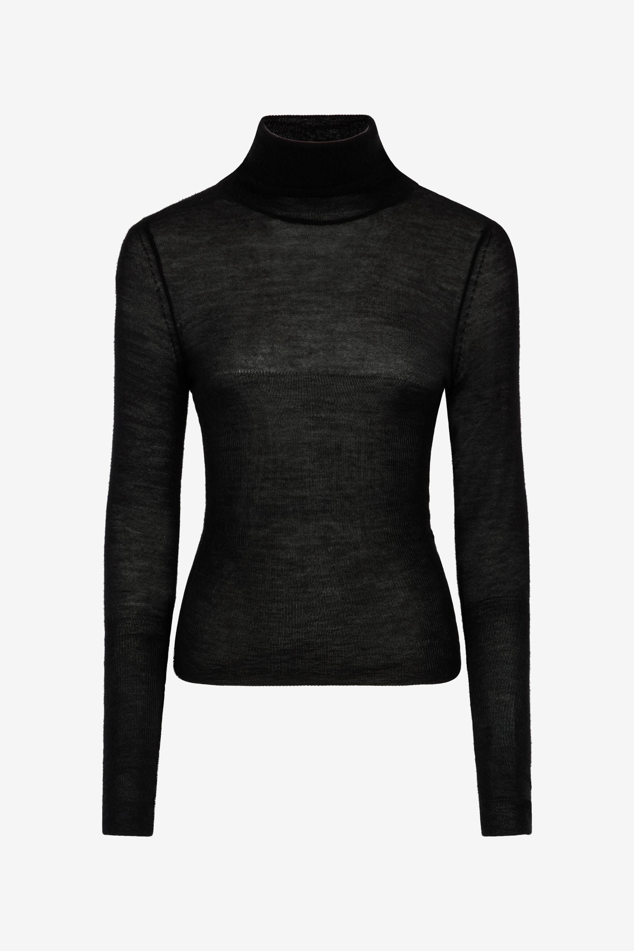 RC Silk/wool-Blend Turtleneck RC Silk/wool-Blend Turtleneck Black TWM601-KP001