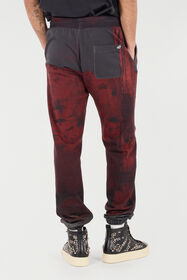 RC Pantalones De Algodón Con Cordón Ajustable Y Fang Negro/Rojo VNT25B-FOP69
