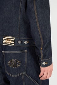 RC Chaqueta Vaquera Con Tachuelas Y Piedras Azul oscuro VRJ476-VT025