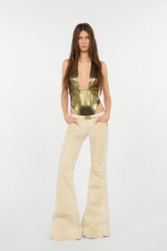 RC Jeans Bianchi Svasati Con Motivo Python Dorato GOLD/WHITE WWJ205-DZS32
