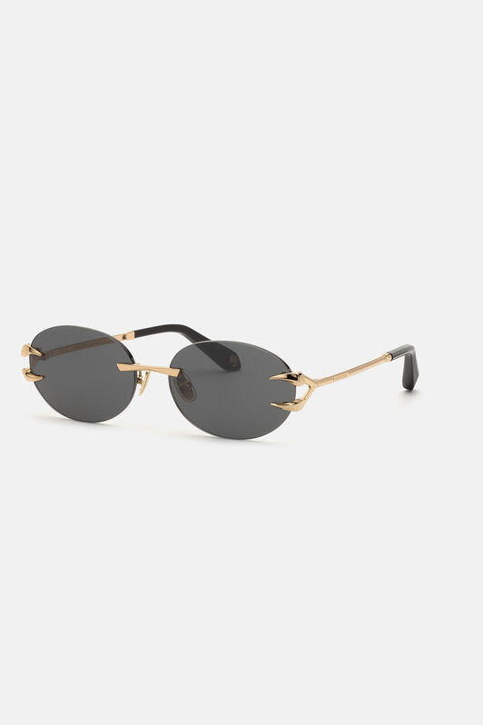 RC Round shape rimless sunglasses SHINY ROSE GOLD BK VALD15-ID254