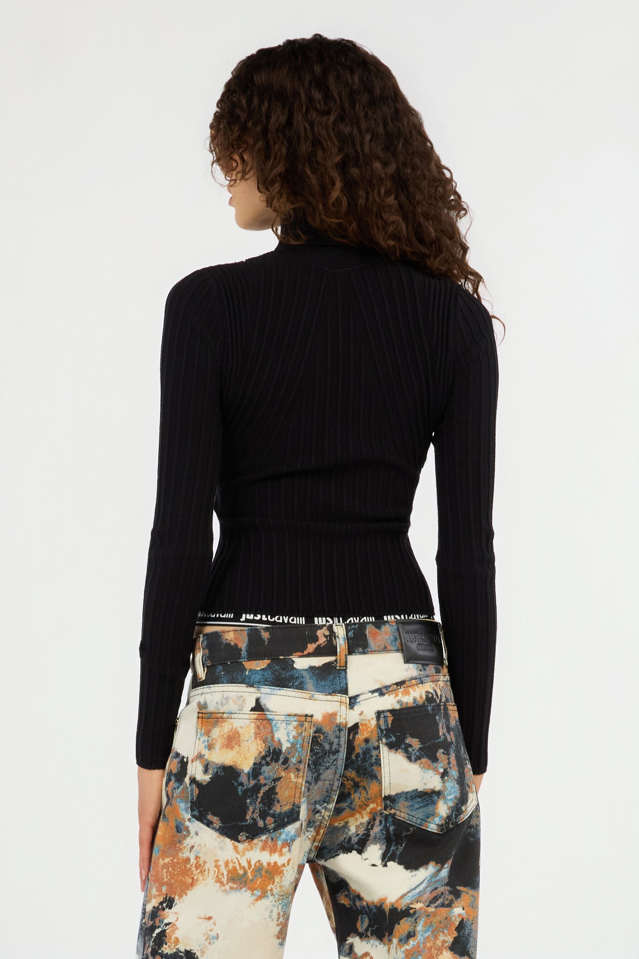 JC Black Cut-Out Turtleneck Sweater JC Black Cut-Out Turtleneck Sweater BLACK VFM039-VF295