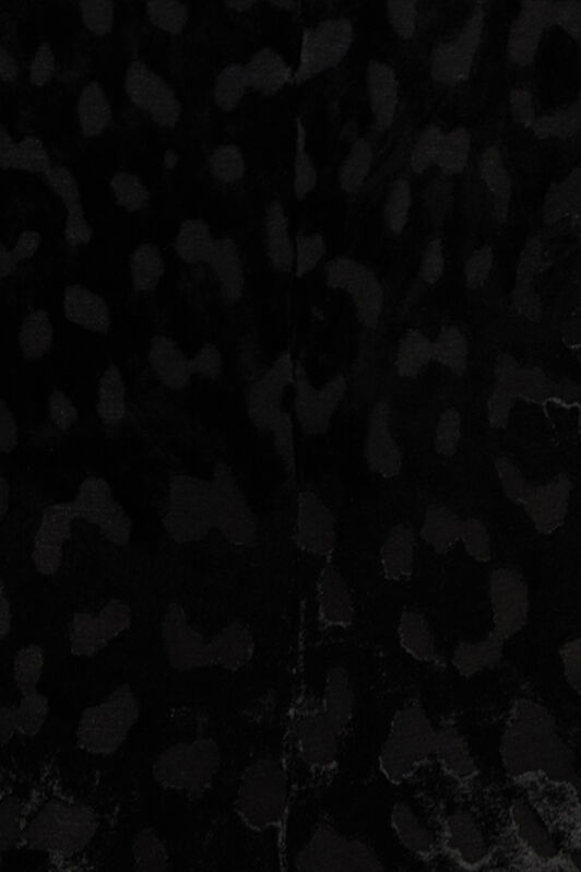 RC Long Black Dress With Jaguar Skin Pattern Black VWT155-CJ003