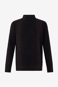 RC Maglione dolcevita con motivo leopardato BLACK/ANTHRACITE TOM60D-DJ028