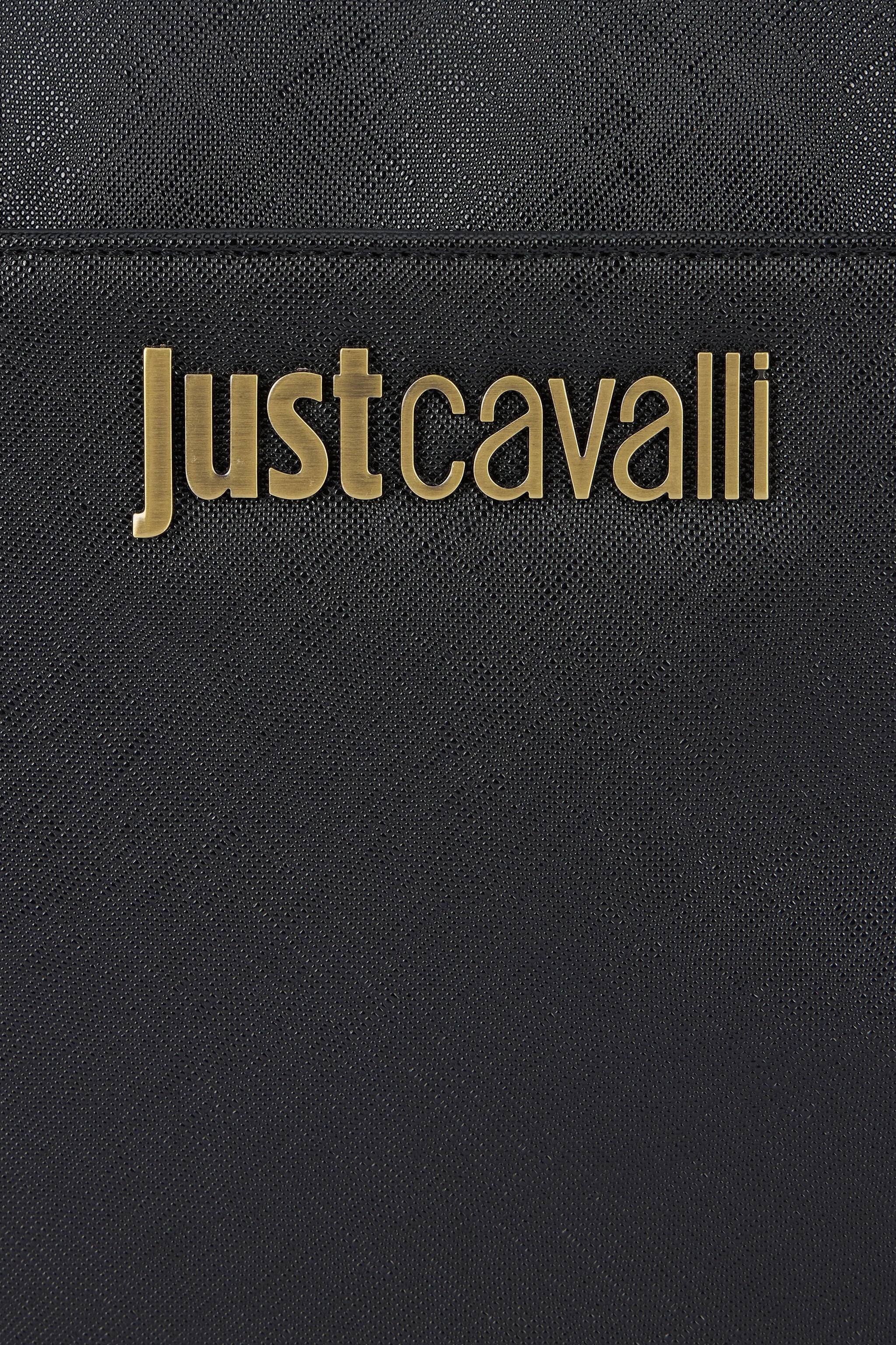 JC Just Cavalli Black Briefcase With Jacquard Strap JC Just Cavalli Black Briefcase With Jacquard Strap BLACK VFB027-VF559