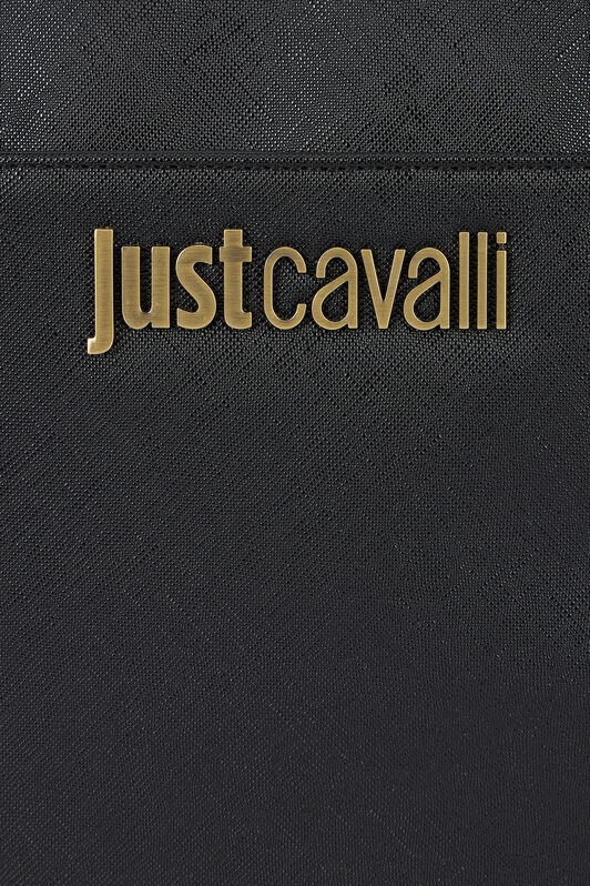 JC Just Cavalli Black Briefcase With Jacquard Strap JC Just Cavalli Black Briefcase With Jacquard Strap BLACK VFB027-VF559