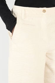 RC Pantalon Avec Motif Zèbre Ivoire UKT211-DJ081