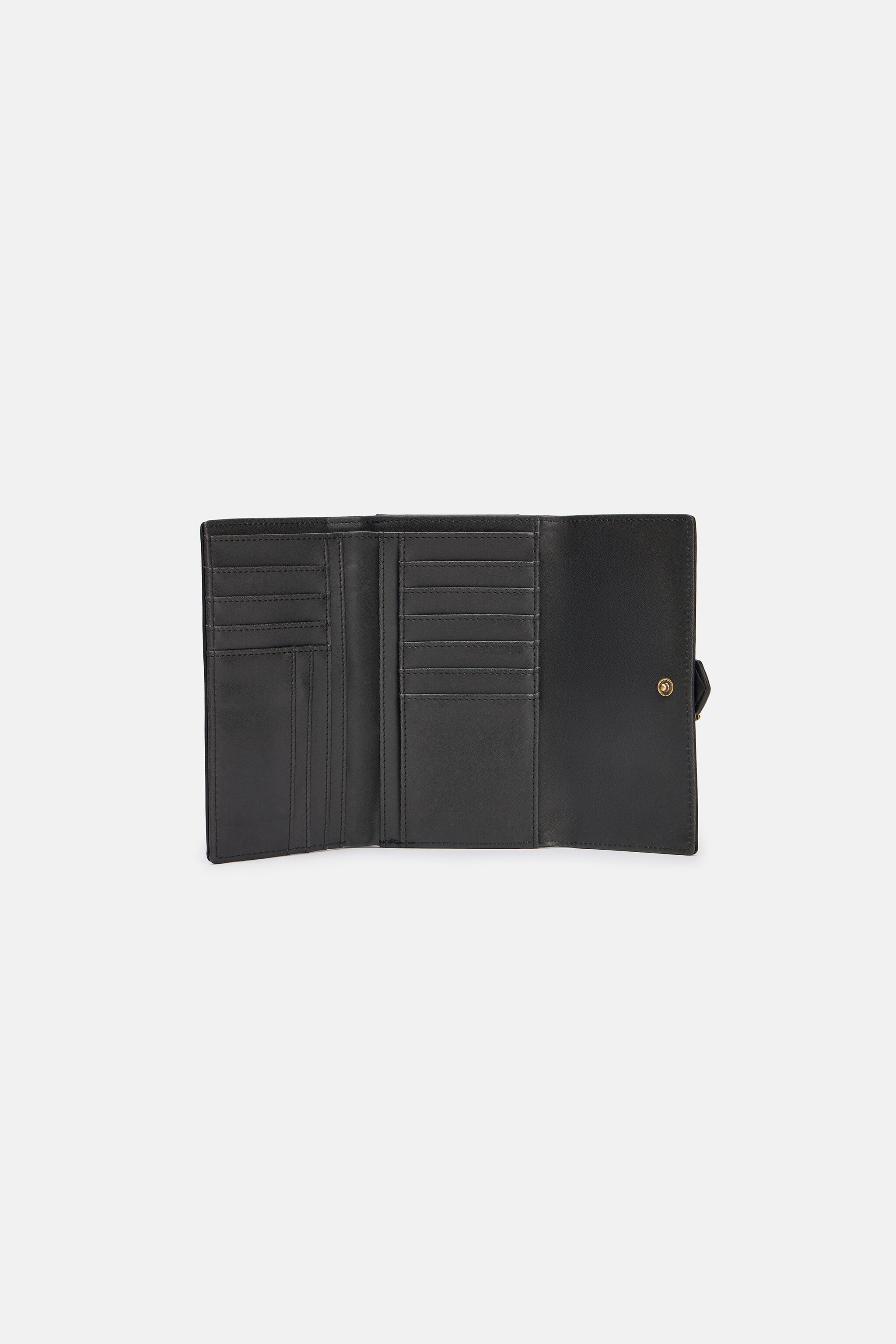 JC Black Wallet With Logo Tag JC Black Wallet With Logo Tag BLACK VFP028-VF863
