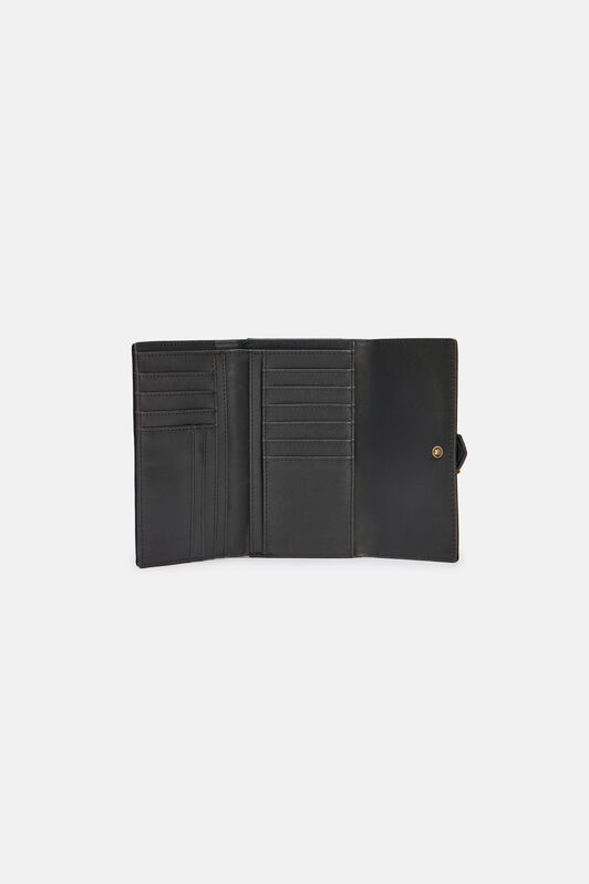 JC Black Wallet With Logo Tag JC Black Wallet With Logo Tag BLACK VFP028-VF863