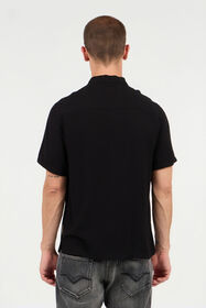 JC Black T-Shirt With Embroidered Logo BLACK UFM003-UF098